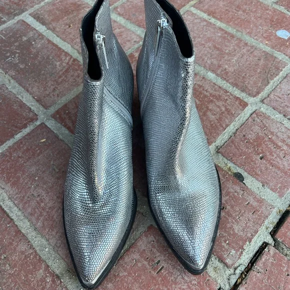 Silver Ankle Boots - Picture 2 of 6